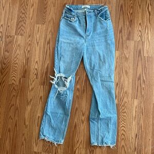 Abercrombie & Fitch Blue Straight Leg Jeans